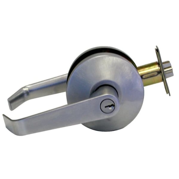 Falcon Falcon B501PD626 B Series Entry Dane Lever Lock C Keyway 57435 Latch 5164 Strike Satin Chrome Finish B501PDAN626 - main